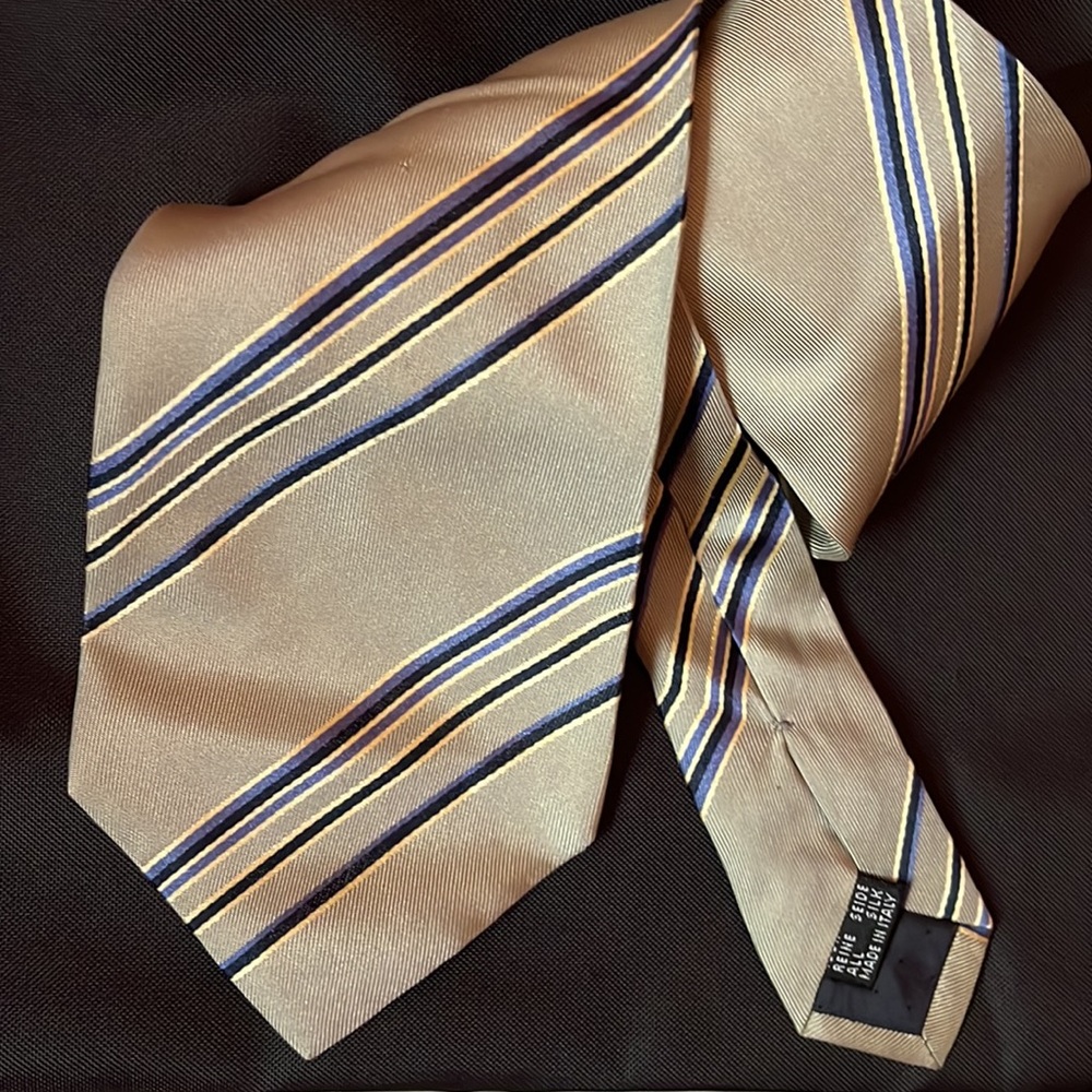 Bottega Veneta Striped Silk Tie